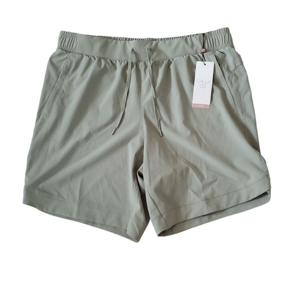 NWT Calia Sage Woven Bermuda Shorts Sz.M